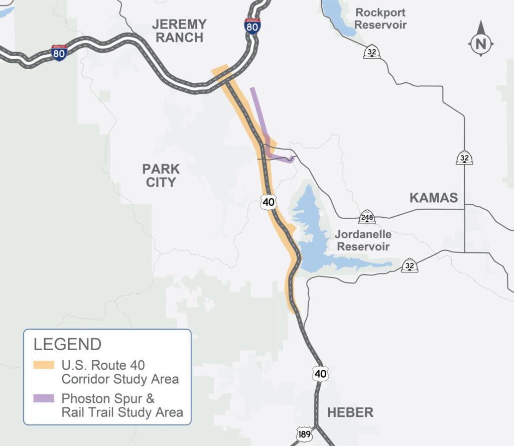 U.S. Route 40 Study map